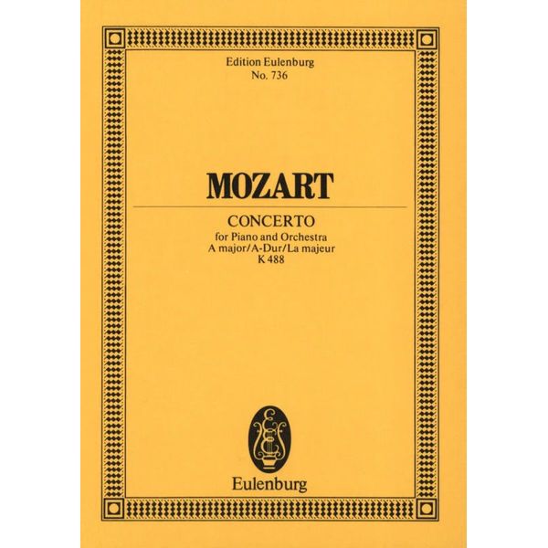 Edition Eulenburg Mozart Concert Nr. 23 A-Dur