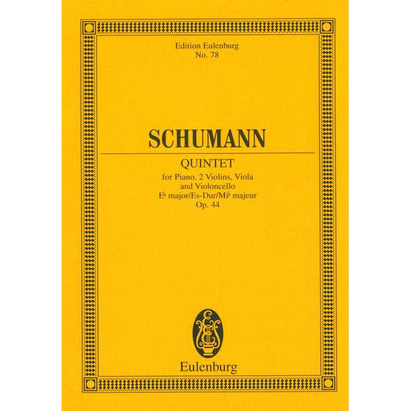 Edition Eulenburg Schumann Klavierquintett