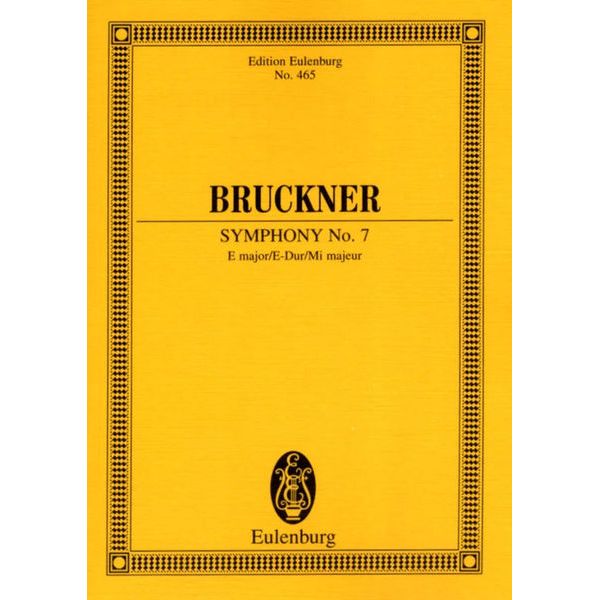 Edition Eulenburg Bruckner Sinfonie Nr. 7 E-Dur