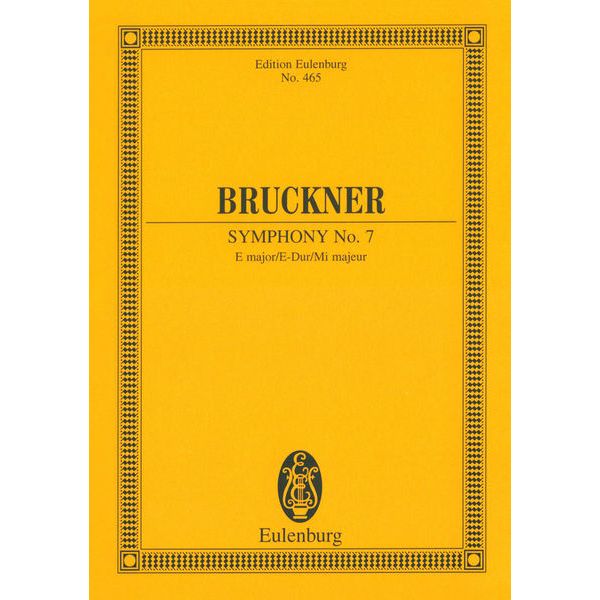 Edition Eulenburg Bruckner Sinfonie Nr. 7 E-Dur