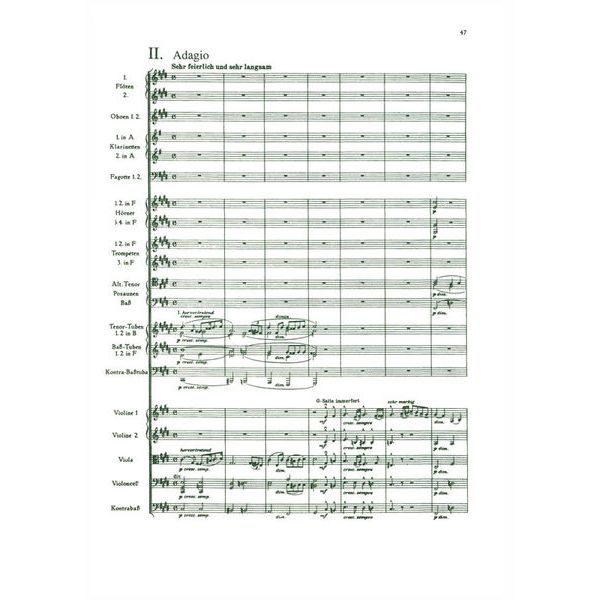 Edition Eulenburg Bruckner Sinfonie Nr. 7 E-Dur