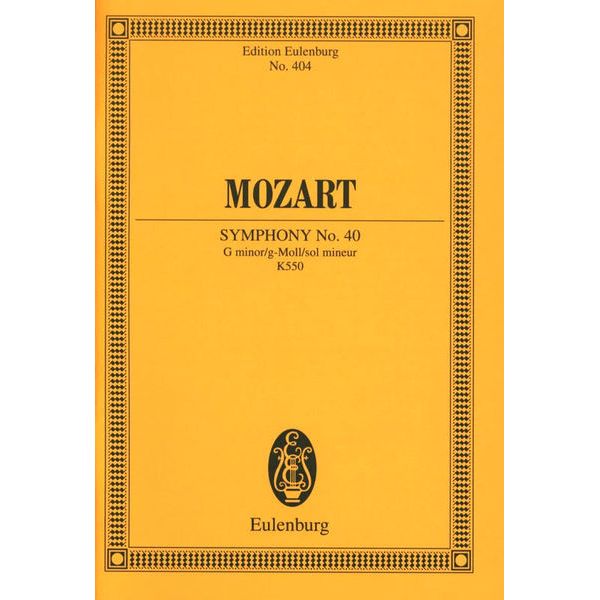 Edition Eulenburg Mozart Sinfonie Nr. 40 g-moll