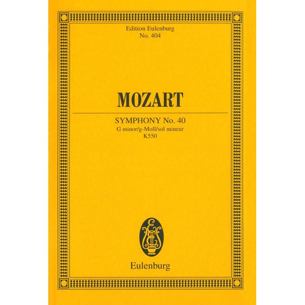 Edition Eulenburg Mozart Sinfonie Nr. 40 g-moll