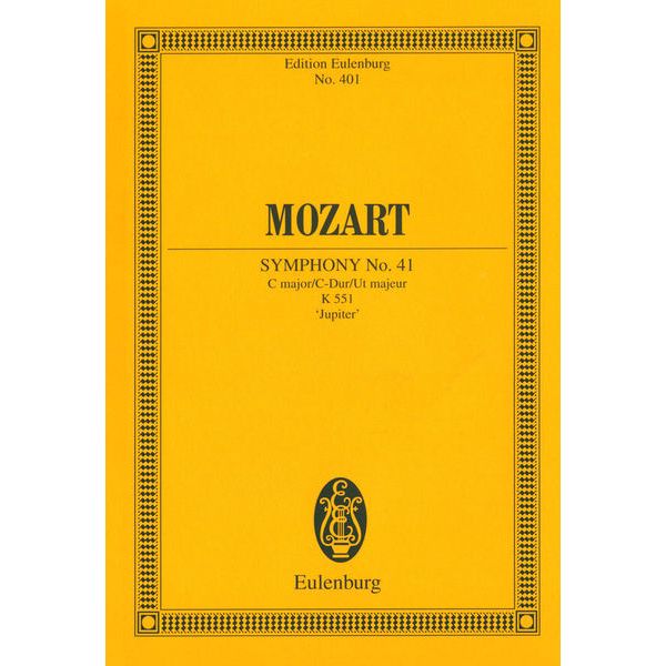 Edition Eulenburg Mozart Sinfonie Nr. 41 C-Dur