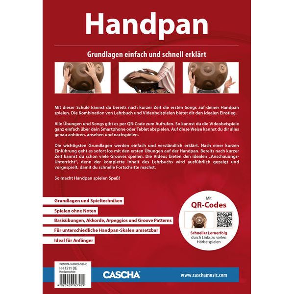 Cascha Handpan schnell und einfach