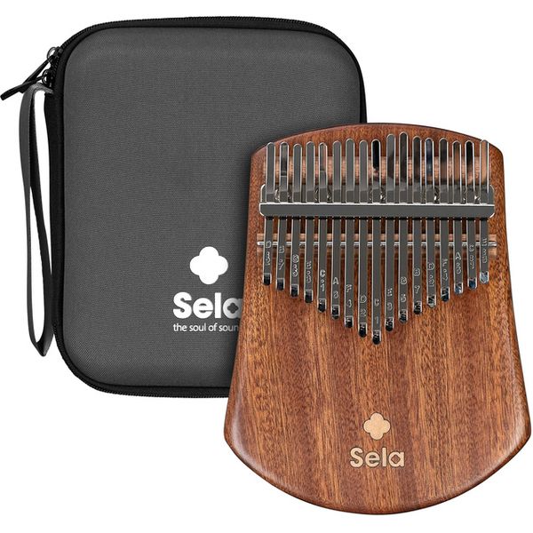 Sela Kalimba 17 Solid Sapelli