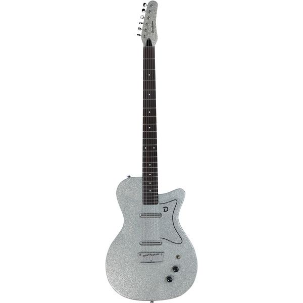 Danelectro 56 Baritone Silver Metal Flake