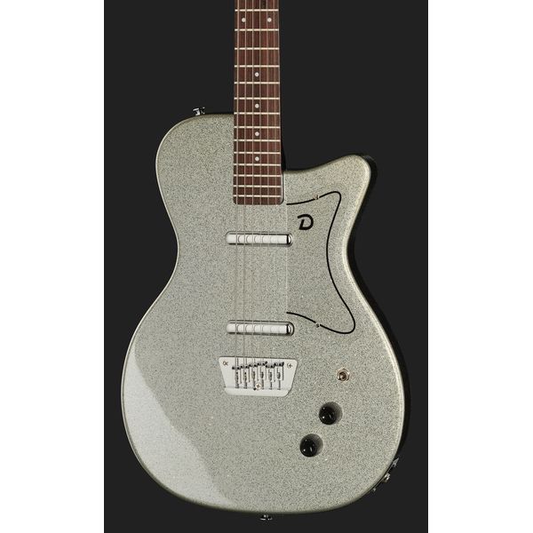 Danelectro 56 Baritone Silver Metal Flake