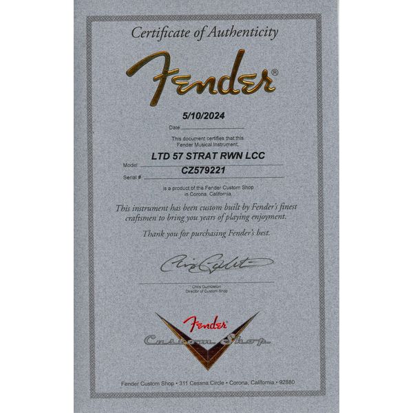 Fender LTD '57 Strat DLX C2SB