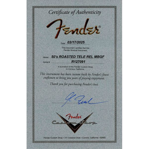 Fender 50 Tele Relic MBGF VB