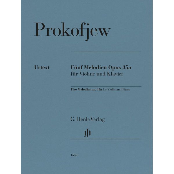 Henle Verlag Prokofjew 5 Melodien Violine