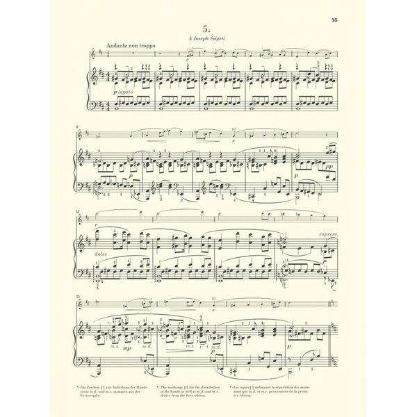 Henle Verlag Prokofjew 5 Melodien Violin