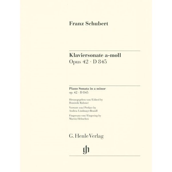 Henle Verlag Schubert Klaviersonate a-moll