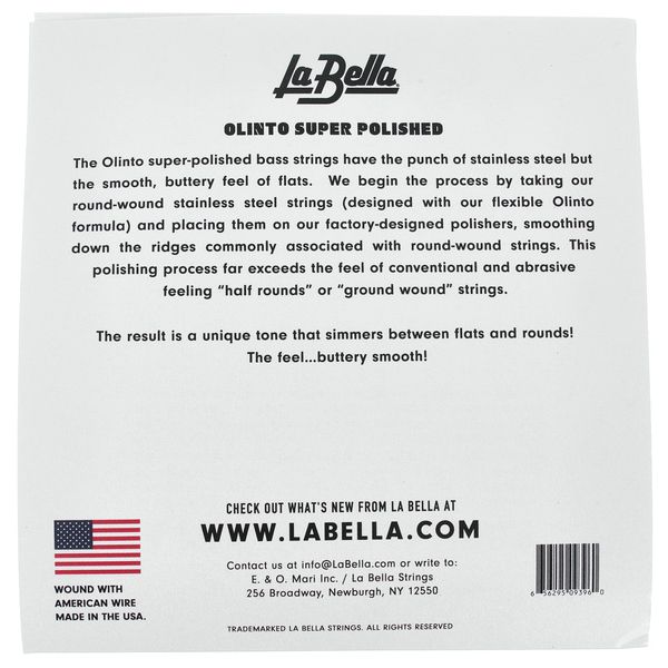 La Bella SP-47125 Super Polished 5 Bass