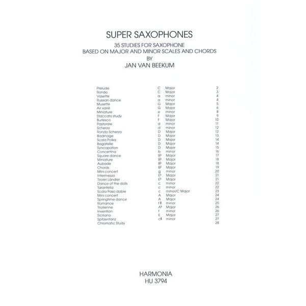 Harmonia Super Saxophones