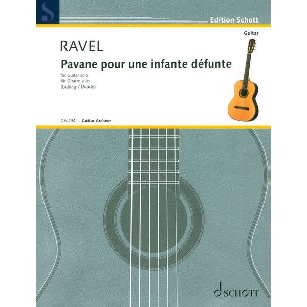 Schott Ravel Pavane Pour Infante Git