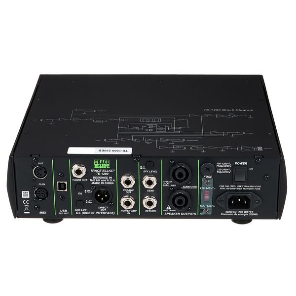 Trace Elliot TE-1200 Bass Amp Head