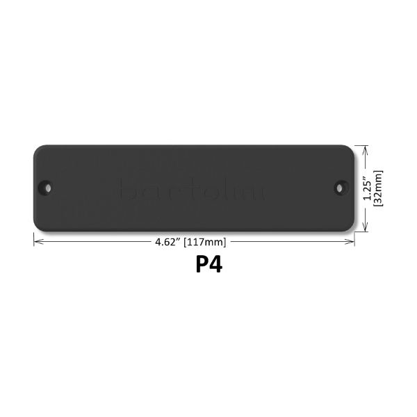 Bartolini 6-Str P4 Soapbar Bridge BK