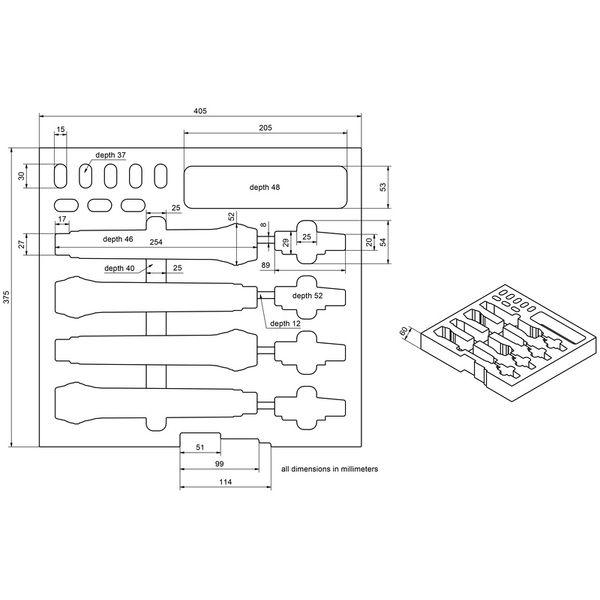 Thomann EVA Inlay Case 4/4 QLXD/ULXD