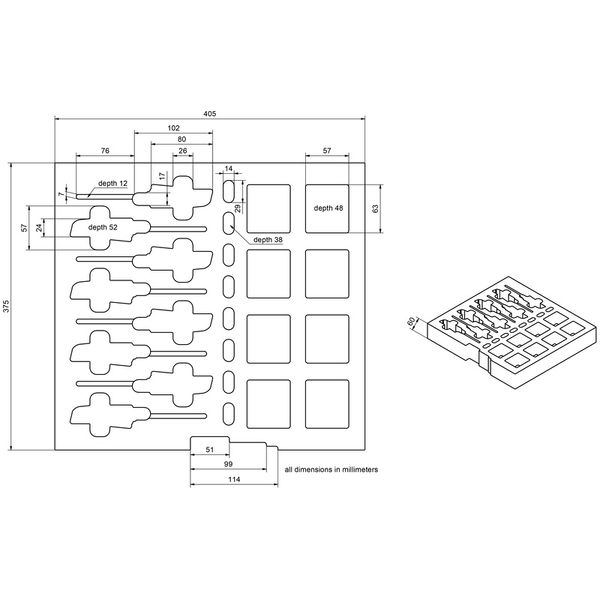 Thomann EVA Inlay Case 0/8 ew