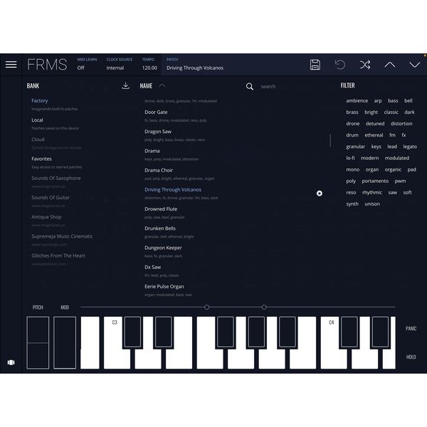 Imaginando FRMS - Granular Synthesizer