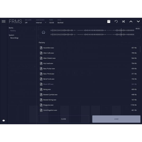 Imaginando FRMS - Granular Synthesizer