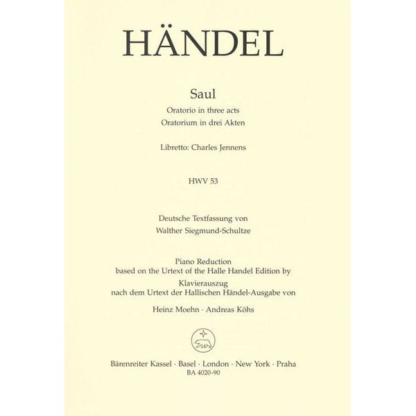 Bärenreiter Händel Saul