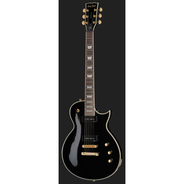 Harley Benton SC-Custom III P90 Black w/Bag