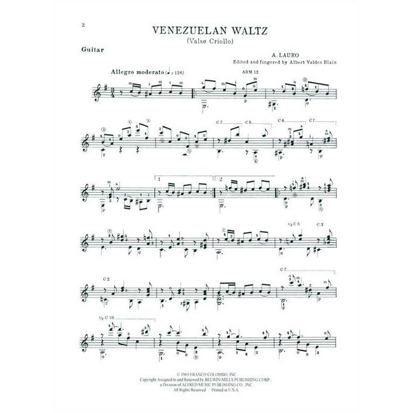 Alfred Music Publishing Lauro Venezuelan Waltz