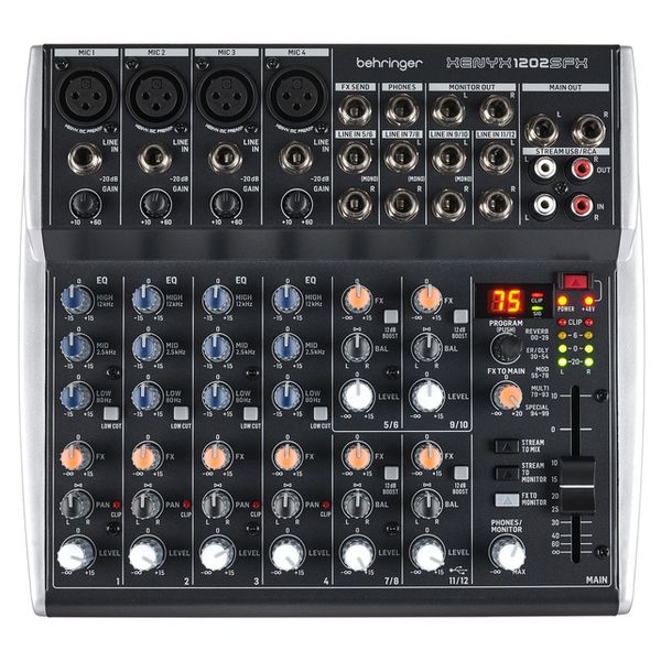 Behringer Xenyx 1202SFX Case Bundle