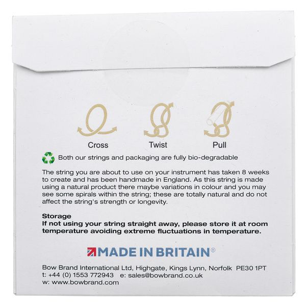 Bow Brand NG 2nd A Gut Harp String No.12