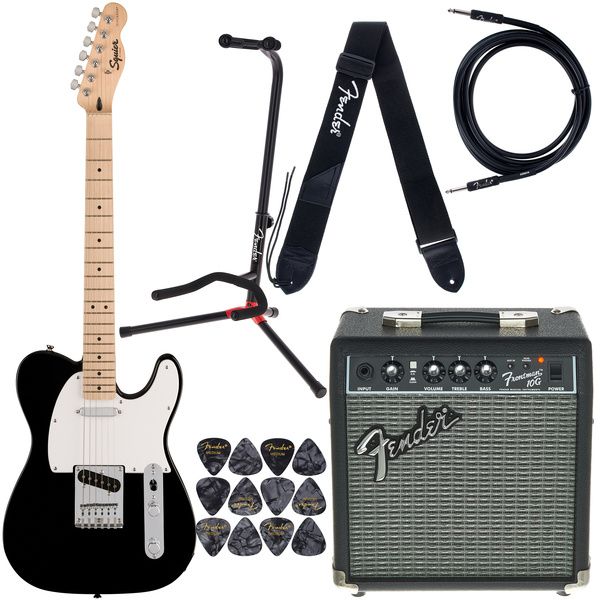 Squier Sonic Tele MN Black Set