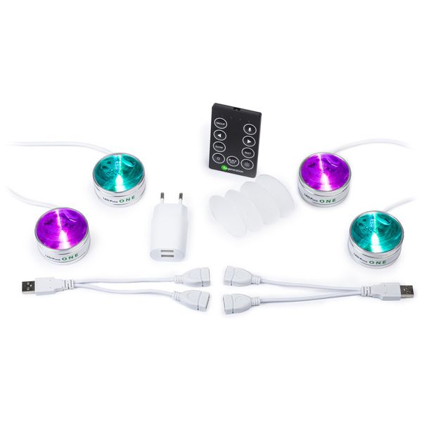 Fun Generation LED Puck ONE Set of 4 Bundle