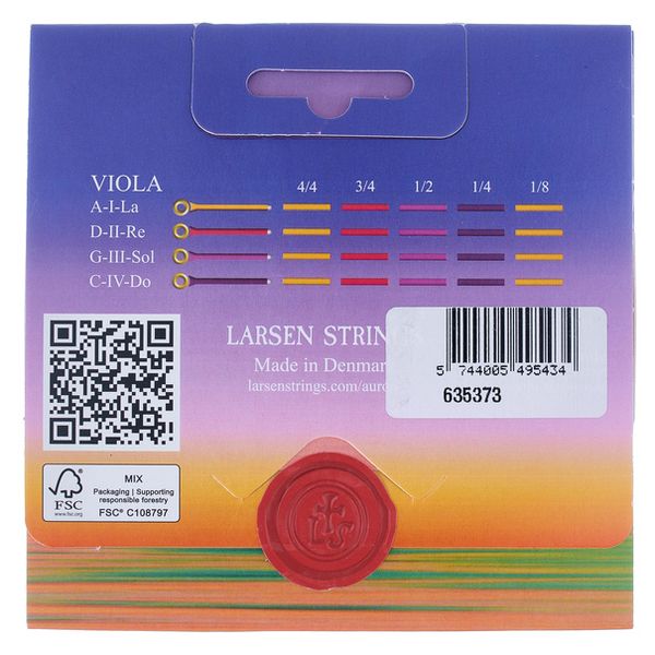 Larsen Aurora Viola String Set 3/4