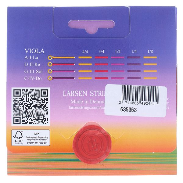 Larsen Aurora Viola String Set 1/2