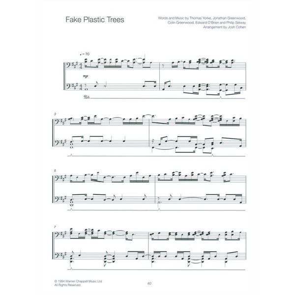 Faber Music Radiohead For Solo Piano 2