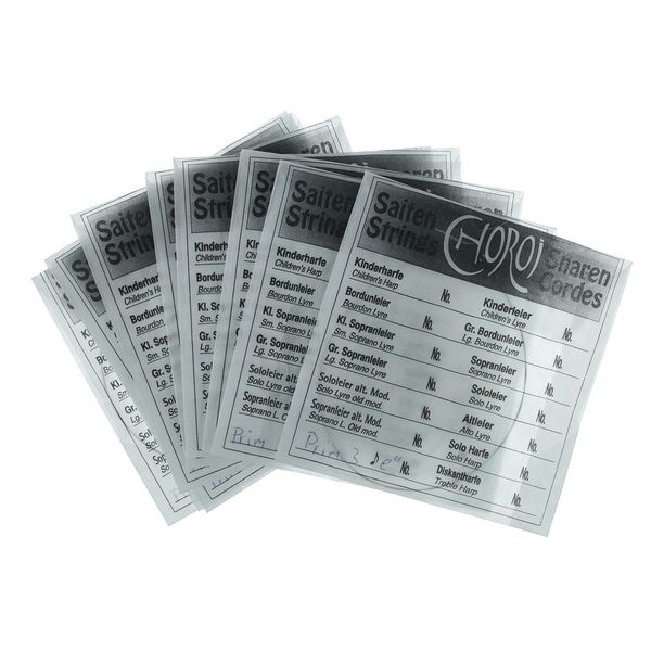 Choroi Unison Lyre Strings Set Gr.3