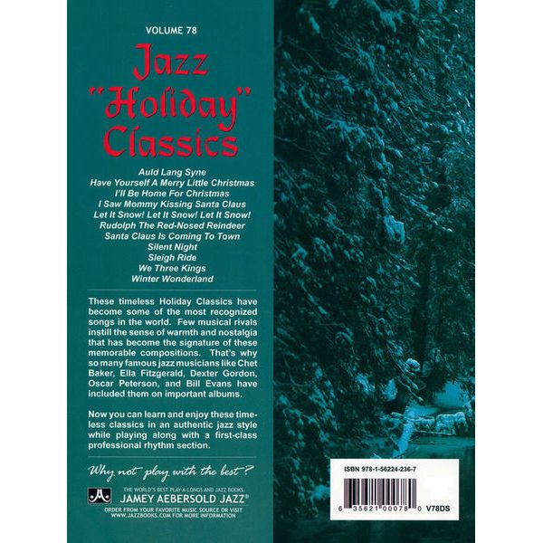 Jamey Aebersold Jazz Holiday Classics