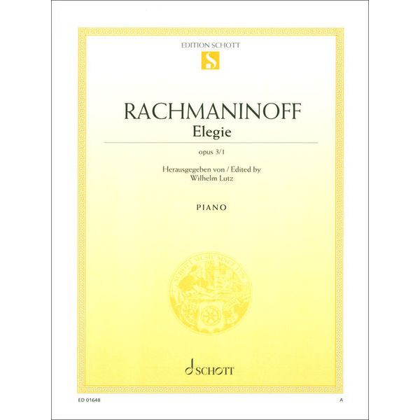 Schott Rachmaninow Elegie