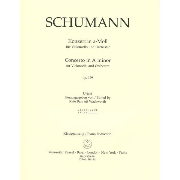 Bärenreiter Schumann Konzert a-moll