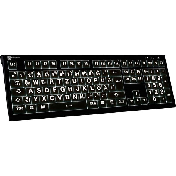 Logickeyboard Astra 2 Large Print PC DE