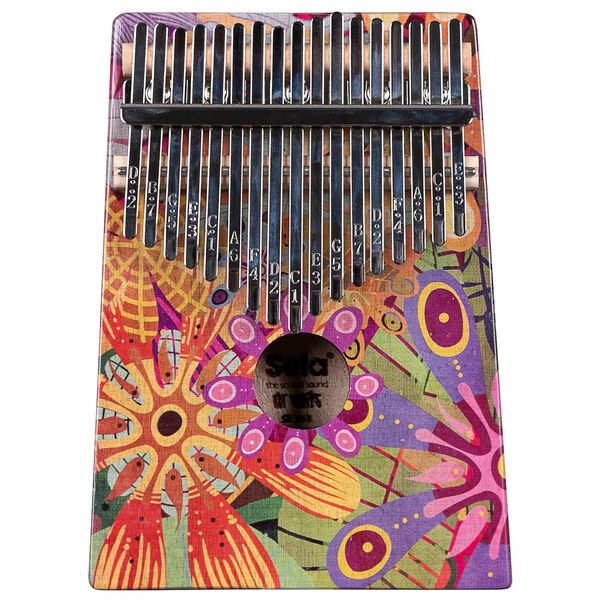 Sela Kalimba 17 Flower Power