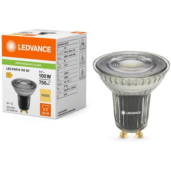 LEDVANCE LED PAR16 100 36° P 8W 830