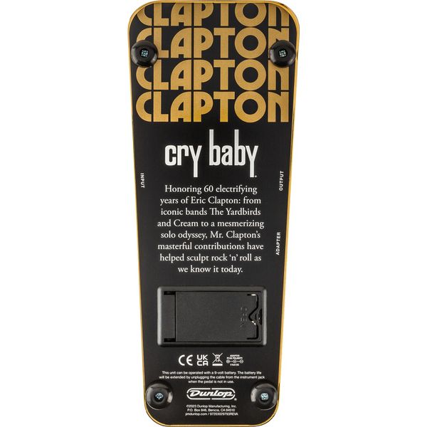 Dunlop Eric Clapton Cry Baby Wah