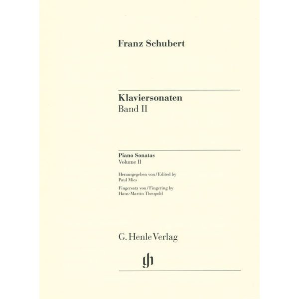 Henle Verlag Schubert Klaviersonaten 2