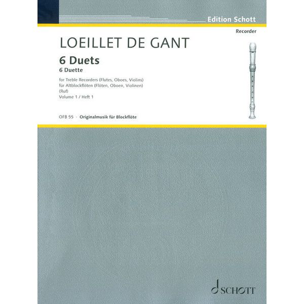 Schott Loeillet de Gant 6 Duette