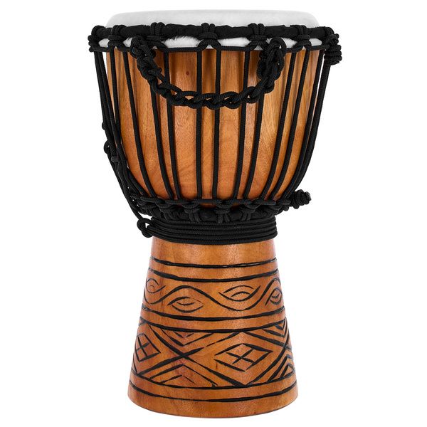 Djembé GEWA Liberty - Taille 7" - Accordage Par Cordes - Corps PVC Blanc - Pour Débutants Et éducation Musicale