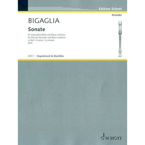 Schott Bigaglia Sonate a-moll