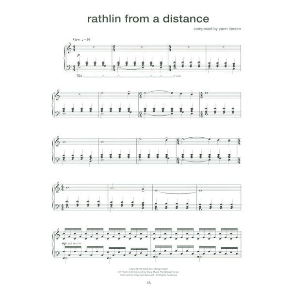 Hal Leonard Yann Tiersen Rathlin