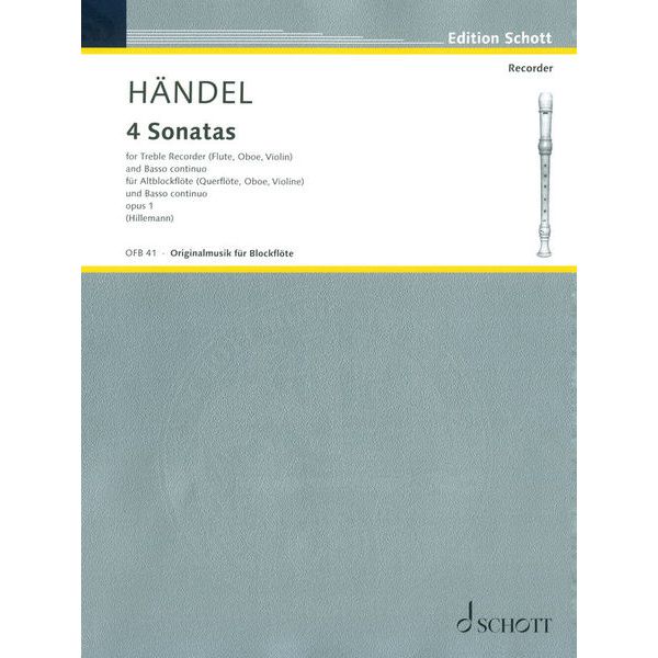 Schott Händel 4 Sonatas